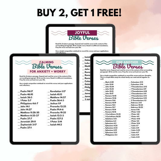 Buy 2, Get 1 Free Scripture Writing Plan